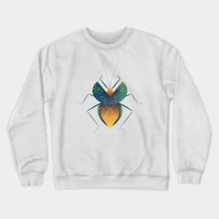 Yellow and blue bug Crewneck Sweatshirt